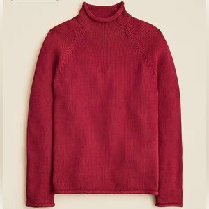 JCREW 1988 Rollneck sweater in cotton (red ochre)